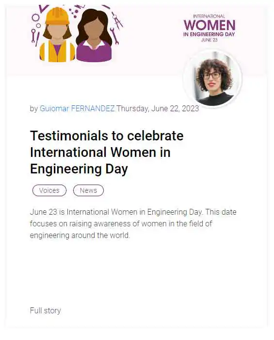 Careers Blog International Women Engineering Day